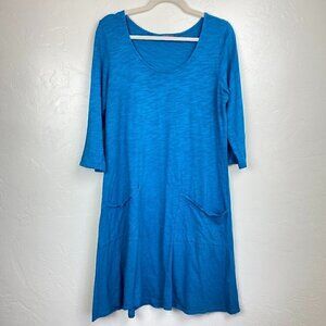 Fresh Produce Long-Sleeved Tunic Dress with Front Pockets Size Small